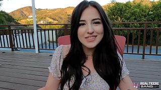 Real Teens - Stunning Aubree Valentine Drilled On First Porn Casting