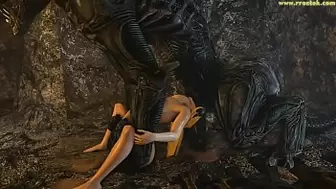 Samus Aran on a strange Alien Planet Saga Full Movie 3D Porn