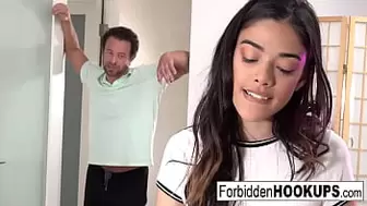Fine College student bangs her step-uncle