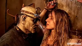 HORRORPORN Perverse Grandpa With His Filthy Wifey Fuck Attractive Teenie Lady