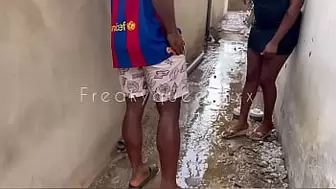 African skank gets caught and rammed while playing in the rain (WATCH FULL MOVIE ON XVIDEOS RED)