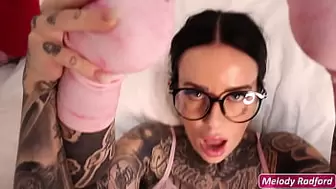 ENORMOUS TIT MONSTROUS BUTT Thin MILF Romantic Goth GYM Step MOM Metaverse Pornstar Gamer with Anime Tattoos Pink Lace Lingerie Fuck After Work - Melody Radford