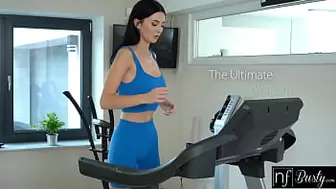 Busty Simon Kitty gets the ultimate sex workout session on treadmill with BF- S17:E5