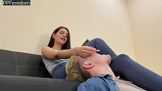 Sofi Smokes And Use Slave's Mouth Like A Human Ashtray